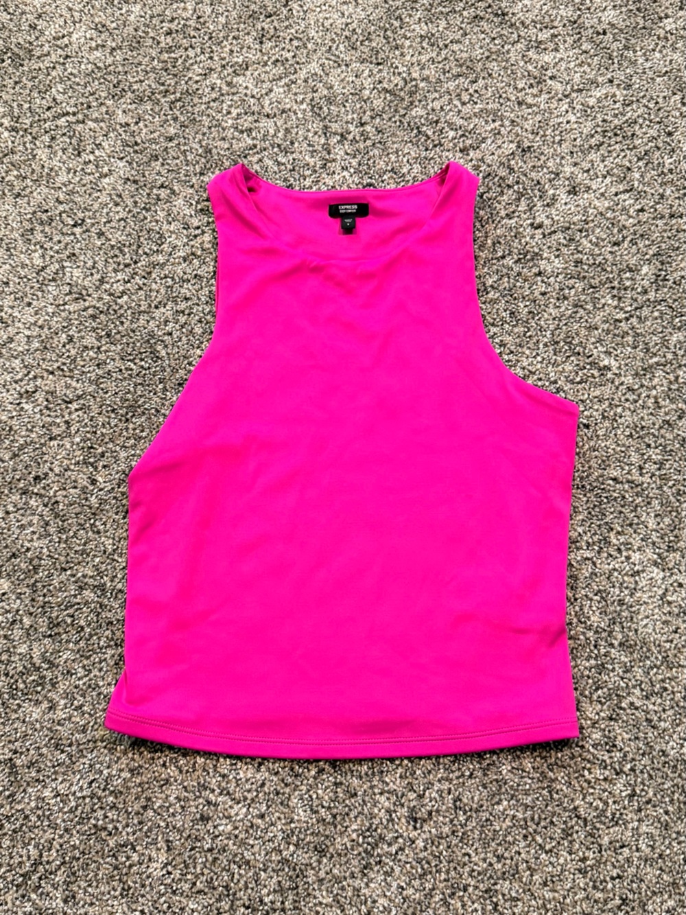 Express Hot Pink Sleeveless Crop Tank Top